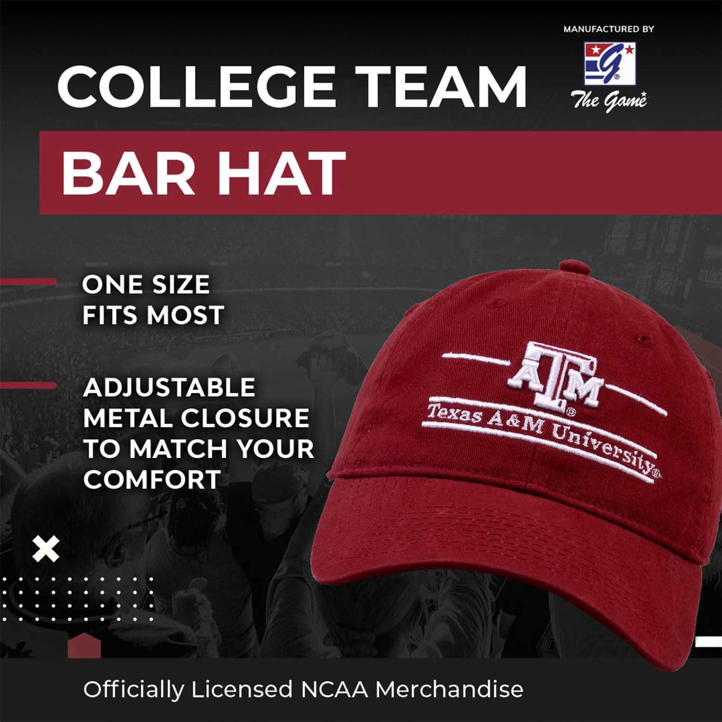 Texas A&M Aggies NCAA Adult Bar Hat - Maroon