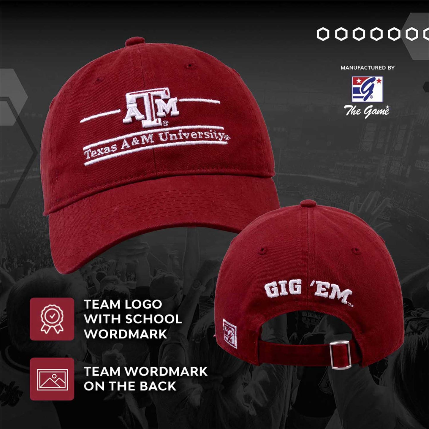Texas A&M Aggies NCAA Adult Bar Hat - Maroon