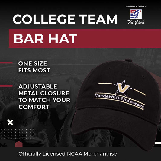 Vanderbilt Commodores NCAA Adult Bar Hat - Black