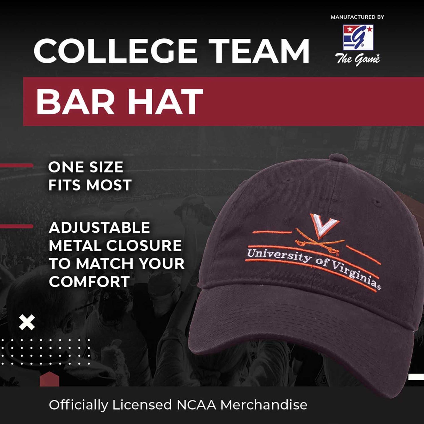 Virginia Cavaliers NCAA Adult Bar Hat - Navy