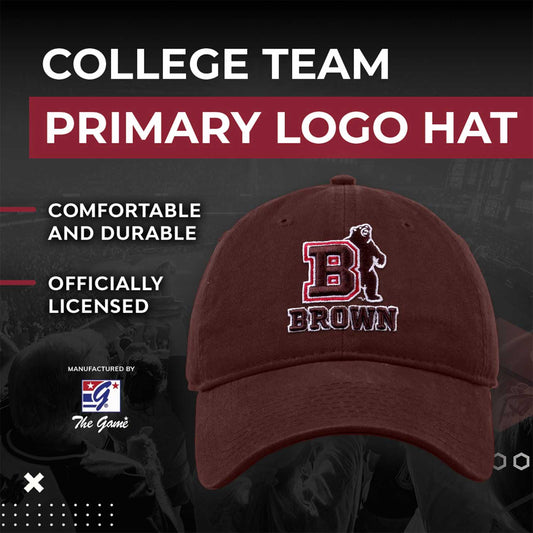 Brown Bears NCAA Adult Relaxed Fit Logo Hat - Brown