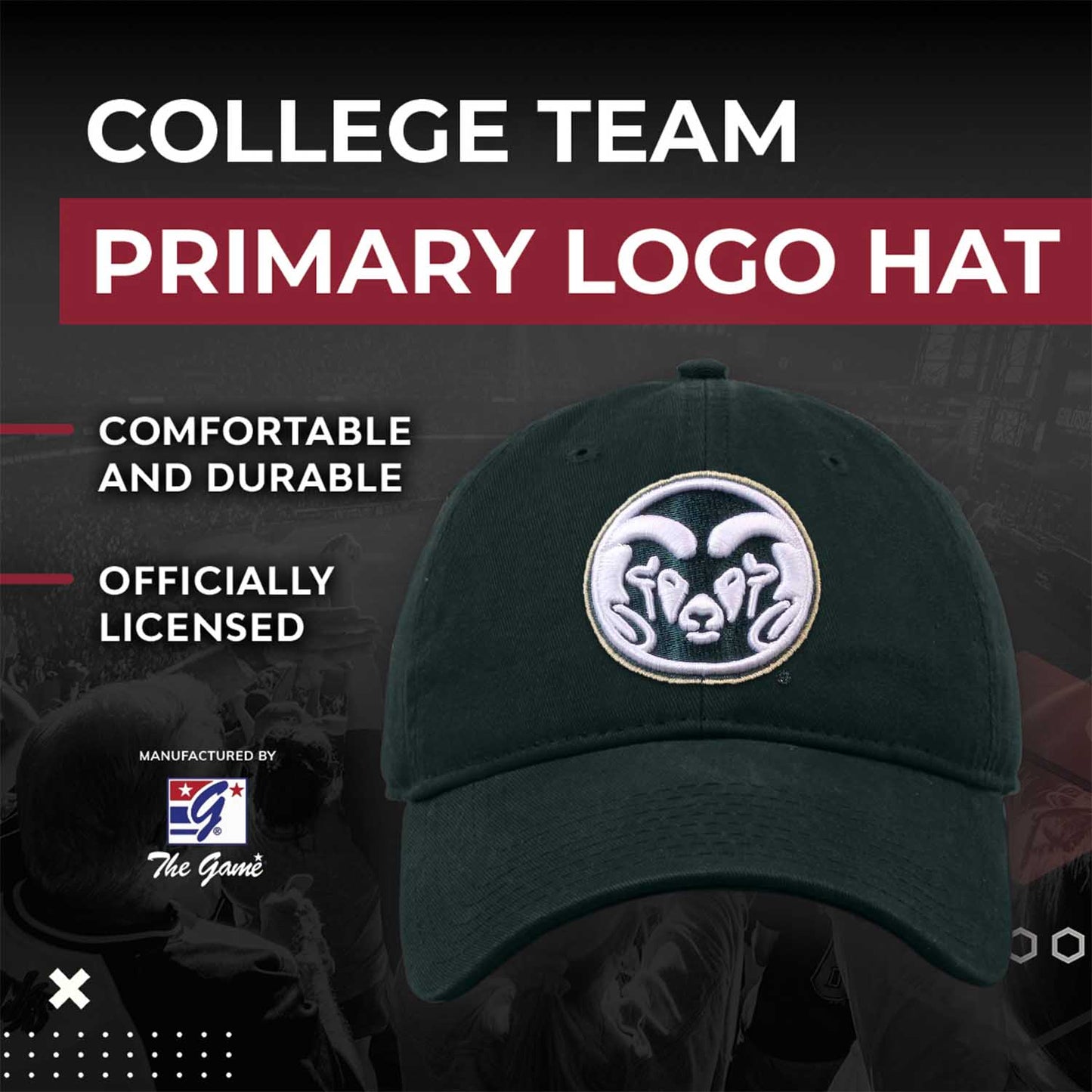 Colorado State Rams NCAA Adult Relaxed Fit Logo Hat - Green