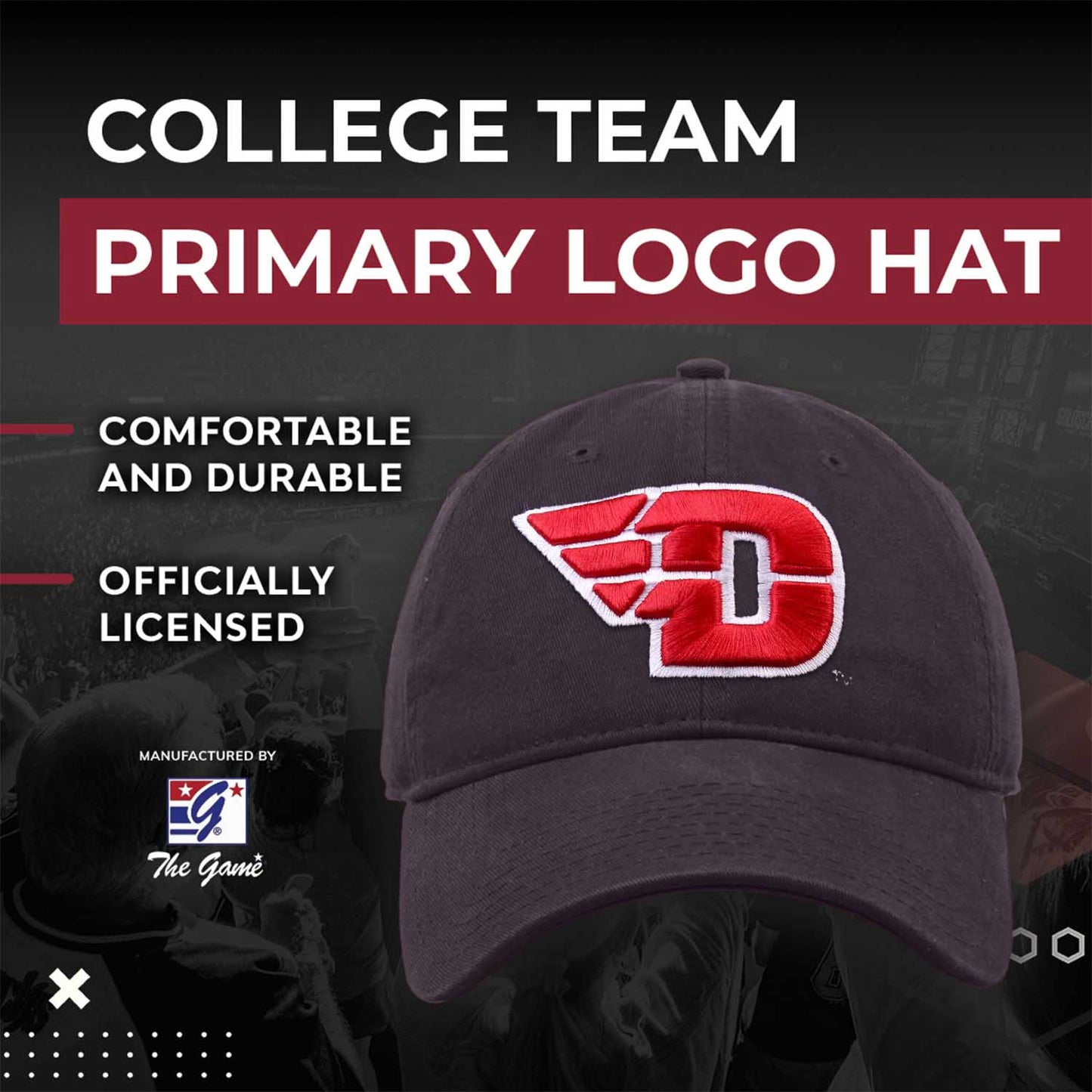 Dayton Flyers NCAA Adult Relaxed Fit Logo Hat - Navy