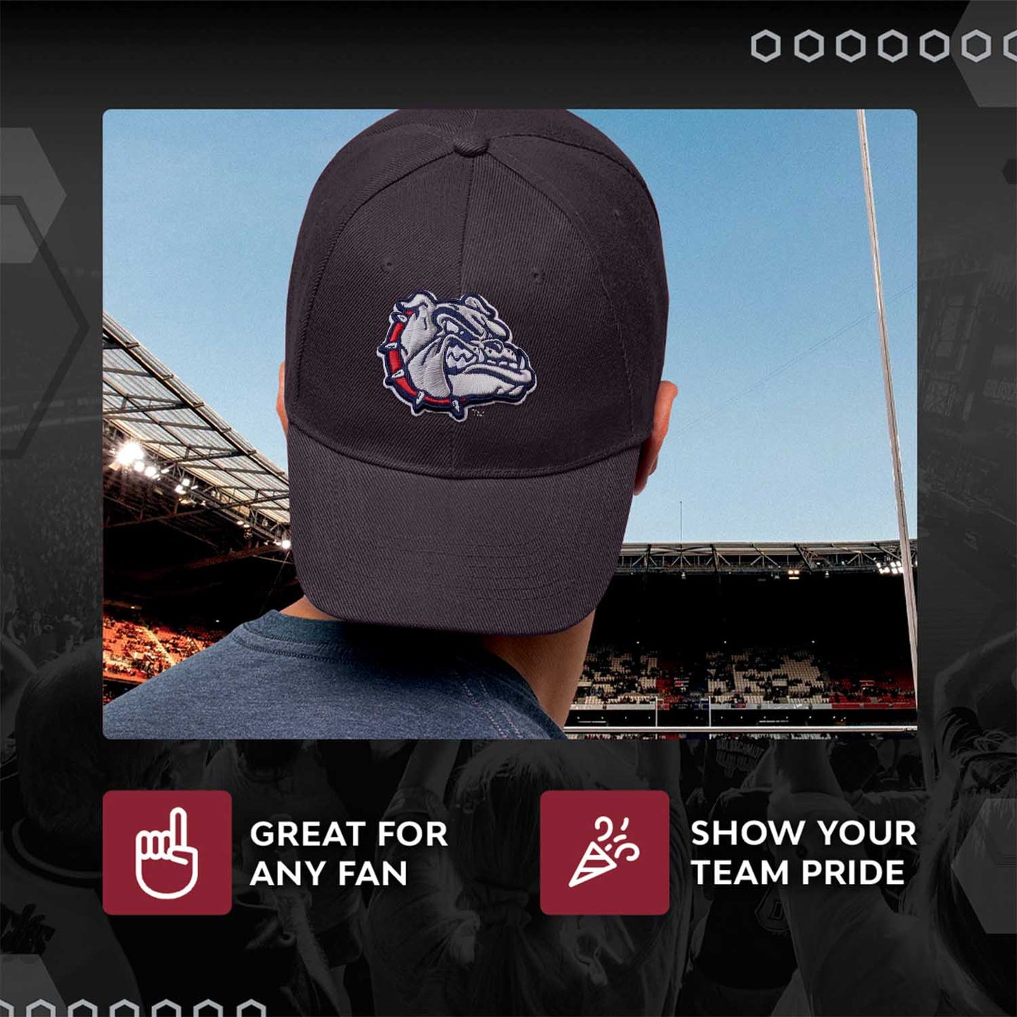 Gonzaga Bulldogs NCAA Adult Relaxed Fit Logo Hat - Navy