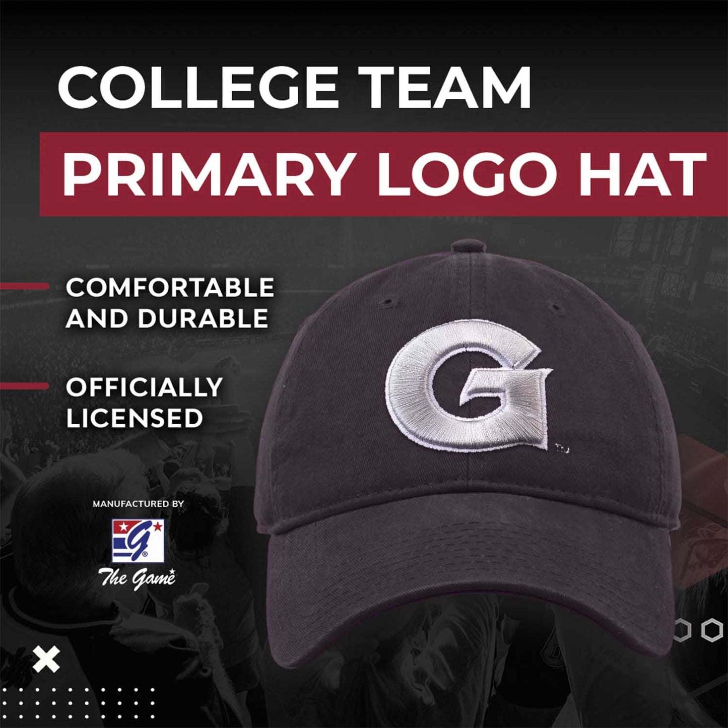 Georgetown Hoyas NCAA Adult Relaxed Fit Logo Hat - Navy