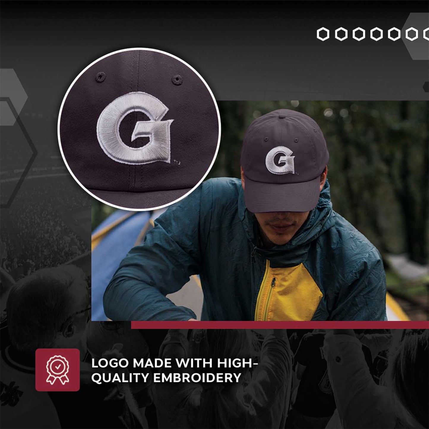 Georgetown Hoyas NCAA Adult Relaxed Fit Logo Hat - Navy