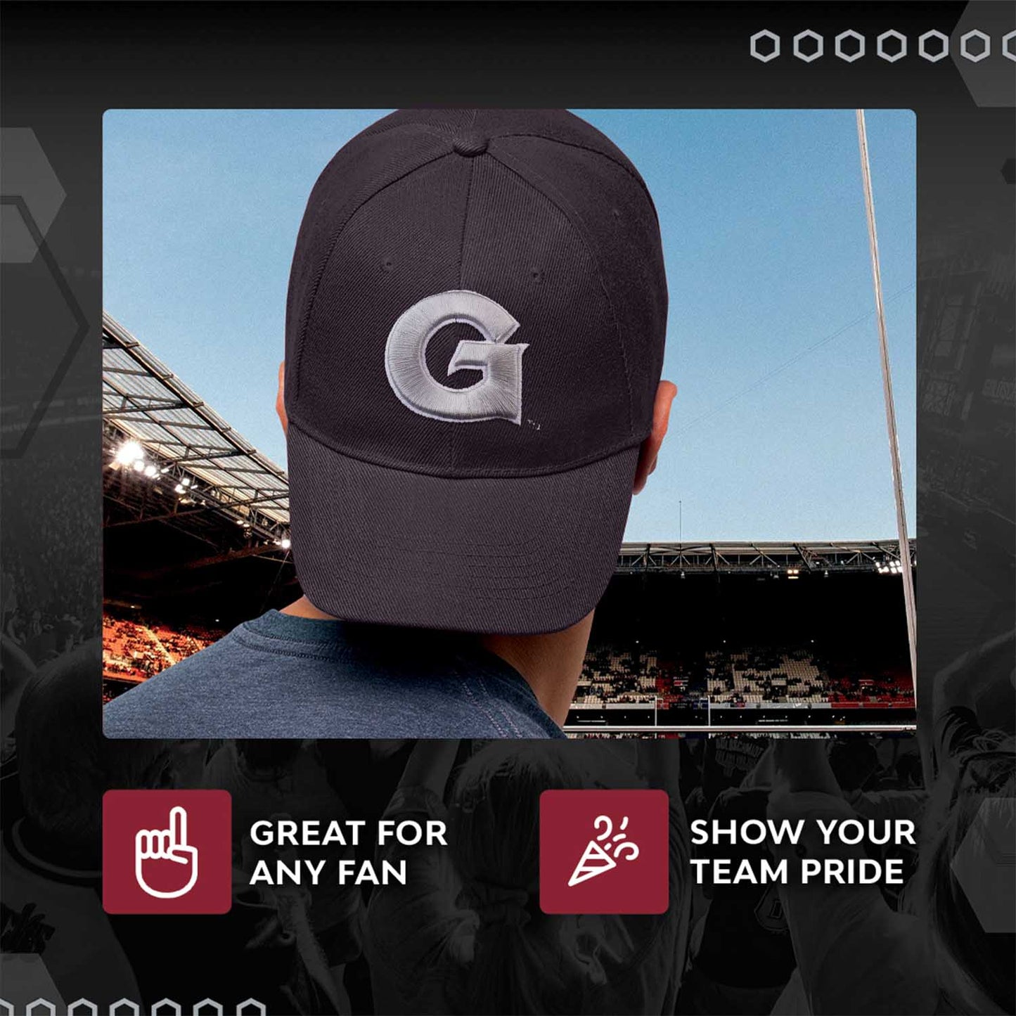 Georgetown Hoyas NCAA Adult Relaxed Fit Logo Hat - Navy
