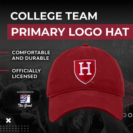 Harvard Crimson NCAA Adult Relaxed Fit Logo Hat - Cardinal