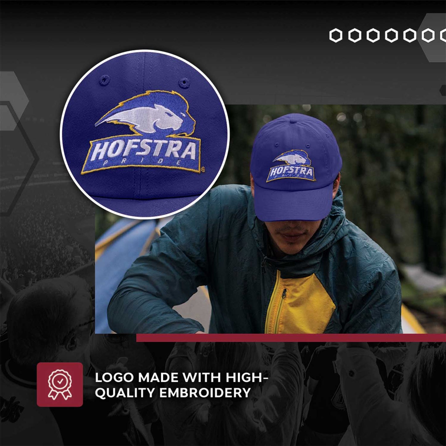 Hofstra Pride NCAA Adult Relaxed Fit Logo Hat - Royal