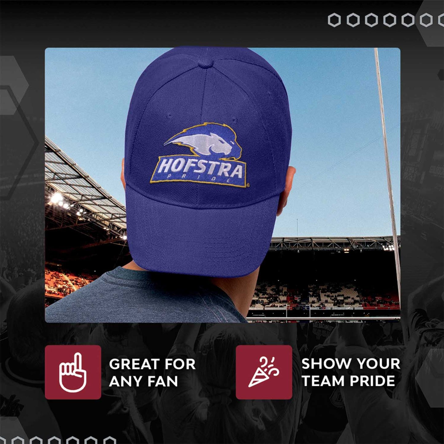 Hofstra Pride NCAA Adult Relaxed Fit Logo Hat - Royal