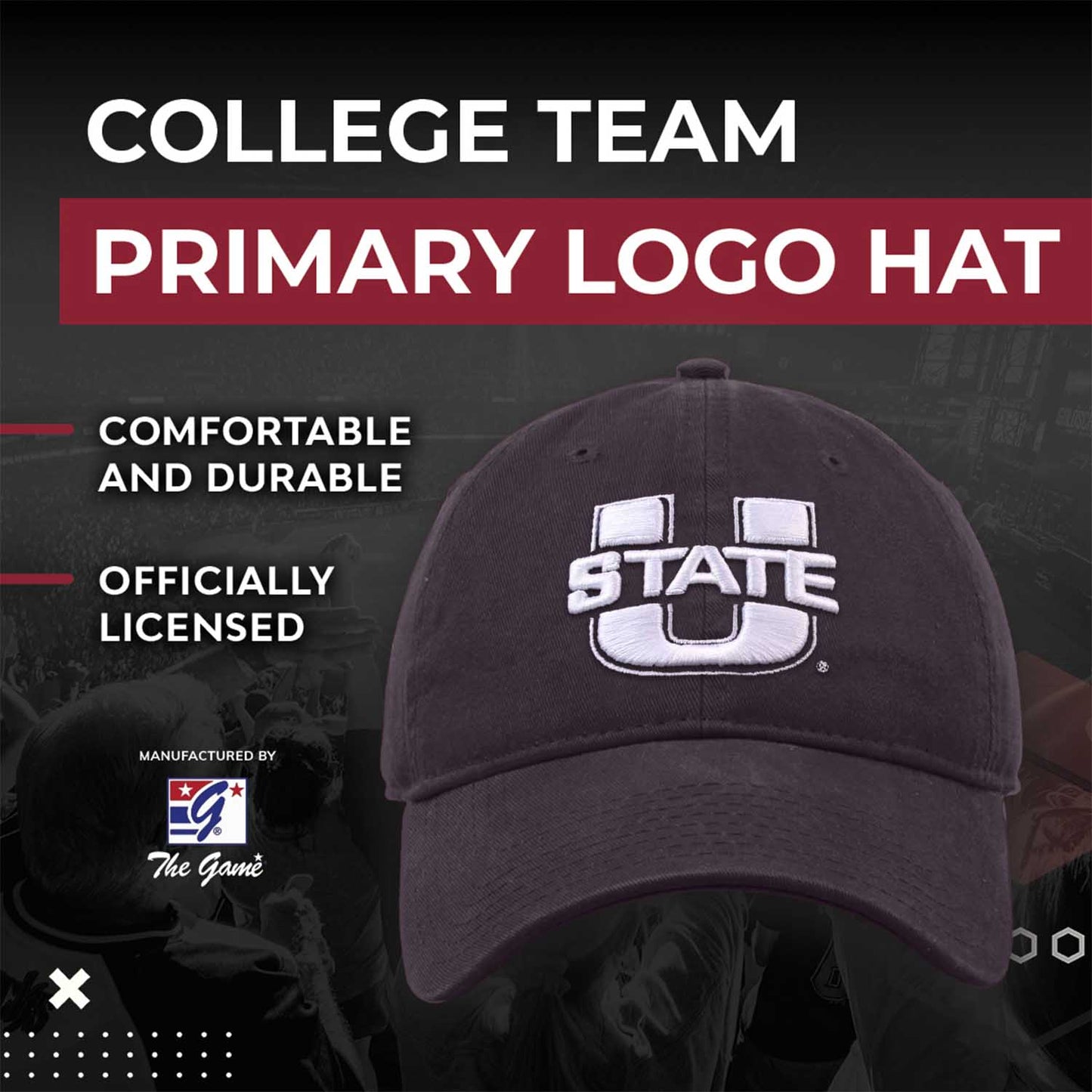 Utah State Aggies NCAA Adult Relaxed Fit Logo Hat - Navy