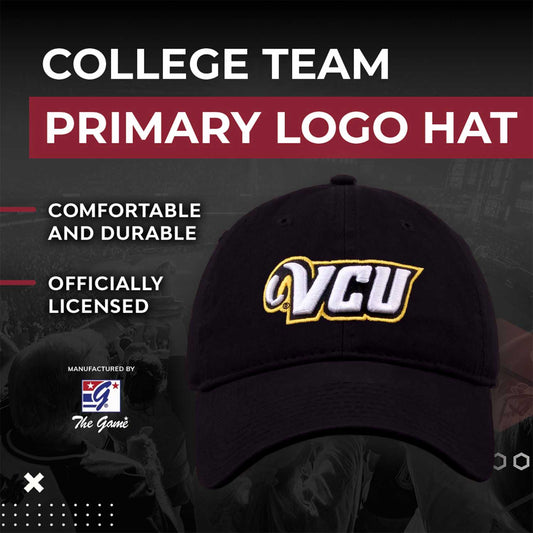 VCU Rams NCAA Adult Relaxed Fit Logo Hat - Black