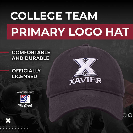 Xavier Musketeers NCAA Adult Relaxed Fit Logo Hat - Navy