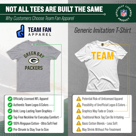 Green Bay Packers NFL Adult Gameday T-Shirt - Gray
