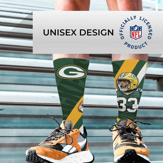 Green Bay Packers NFL Adult Player Stripe Sock - Green