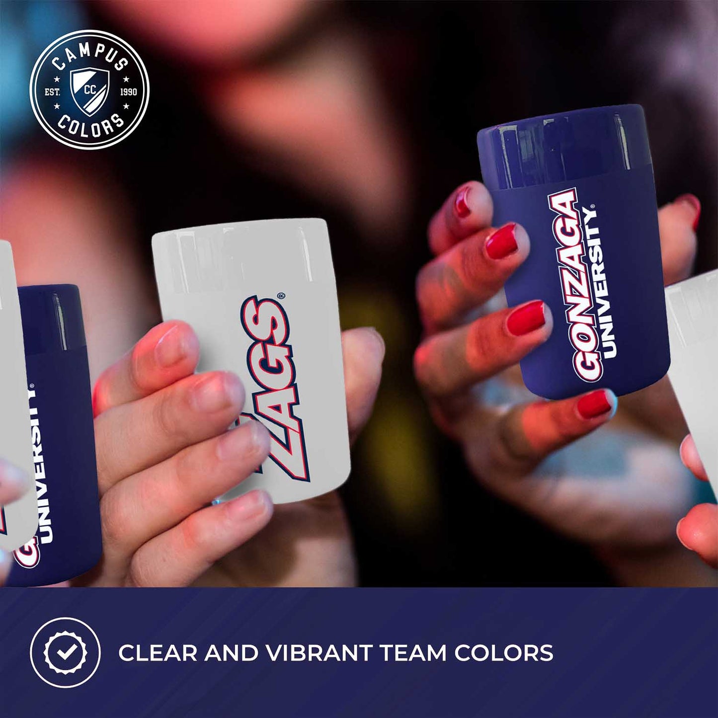 Gonzaga Bulldogs College and University 2-Pack Shot Glasses - Team Color