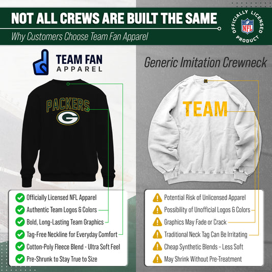 Green Bay Packers NFL Home Team Crew - Black