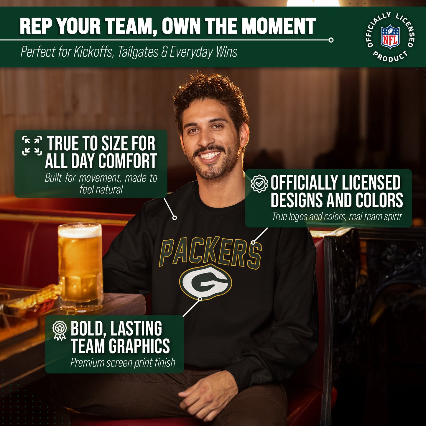 Green Bay Packers NFL Home Team Crew - Black