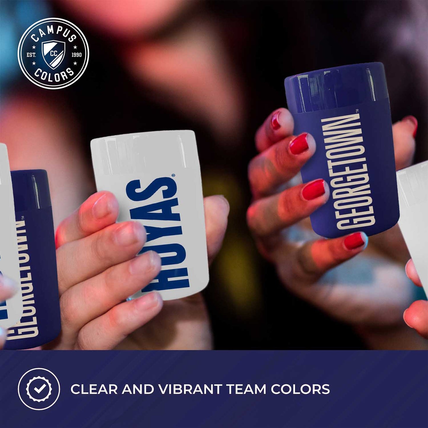 Georgetown Hoyas College and University 2-Pack Shot Glasses - Team Color