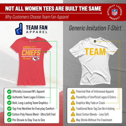 Kansas City Chiefs NFL Gameday Women's Relaxed Fit T-shirt - Red