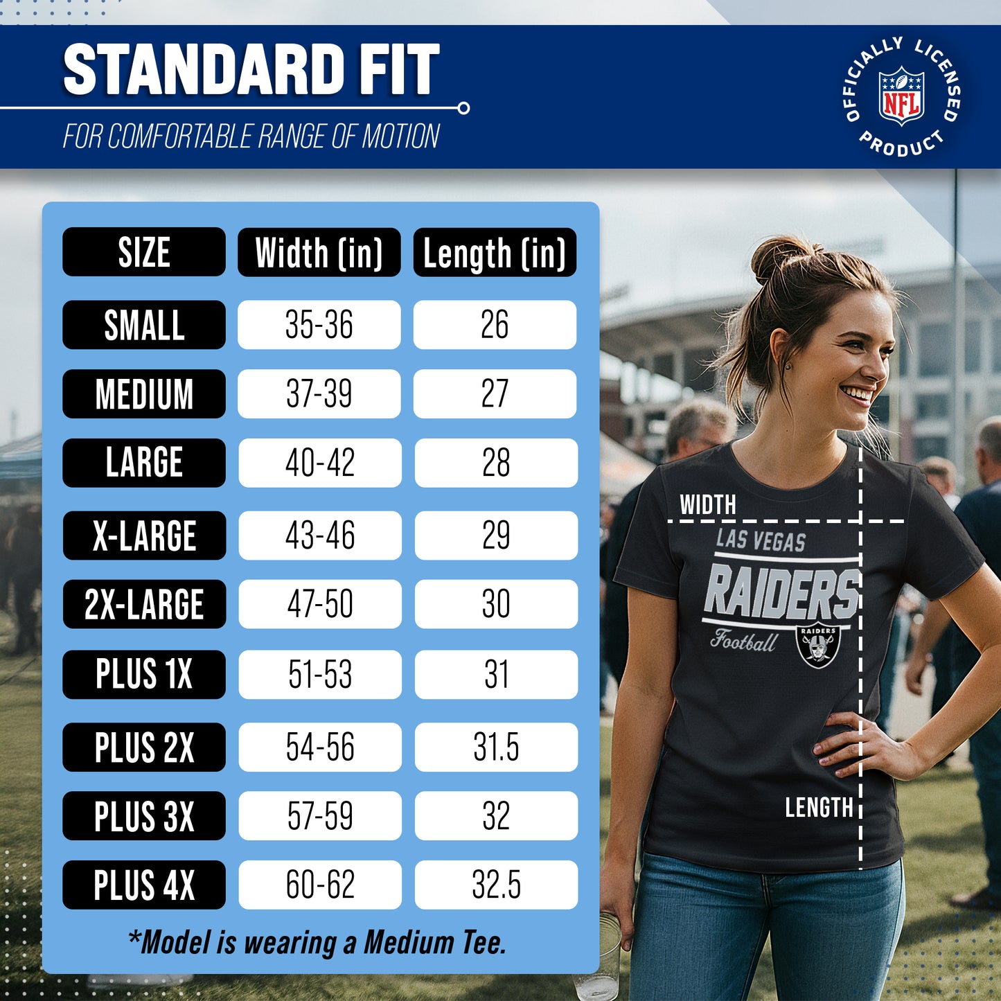 Las Vegas Raiders NFL Gameday Women's Relaxed Fit T-shirt - Black