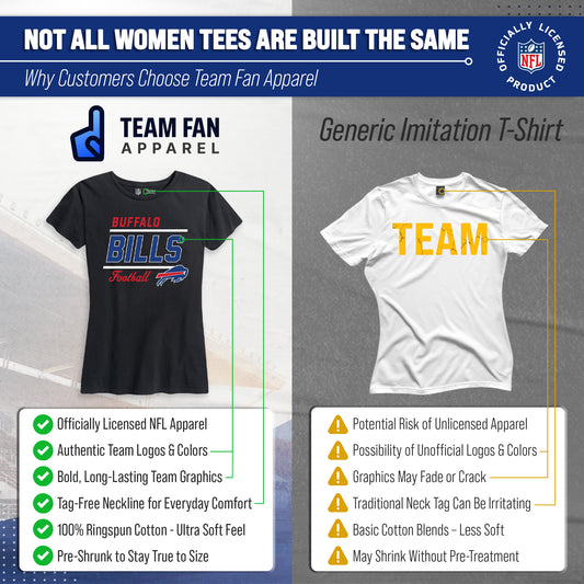 Buffalo Bills NFL Gameday Women's Relaxed Fit T-shirt - Black