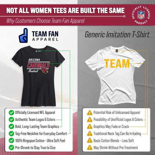 Arizona Cardinals NFL Gameday Women's Relaxed Fit T-shirt - Black