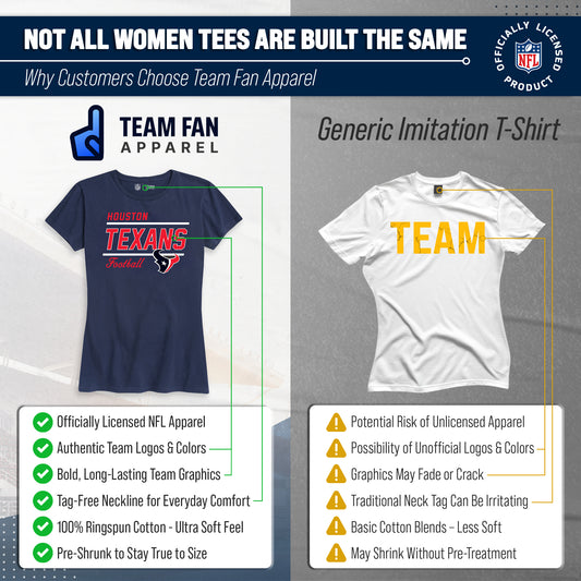 Houston Texans NFL Gameday Women's Relaxed Fit T-shirt - Navy