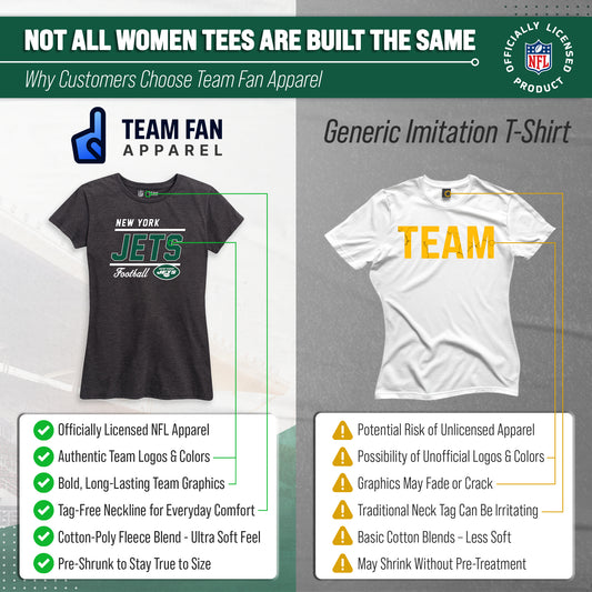 New York Jets NFL Gameday Women's Relaxed Fit T-shirt - Black