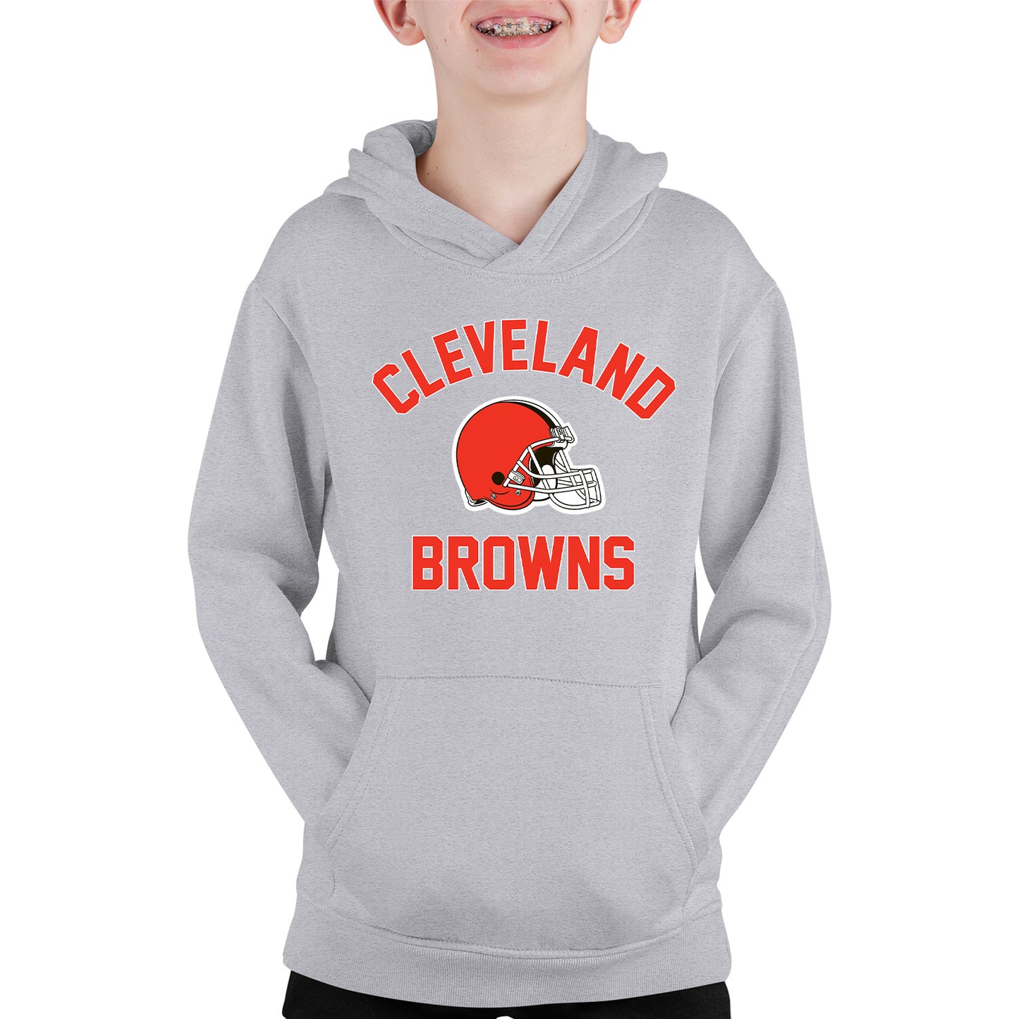Cleveland Browns NFL Youth Gameday Hooded Sweatshirt - Gray