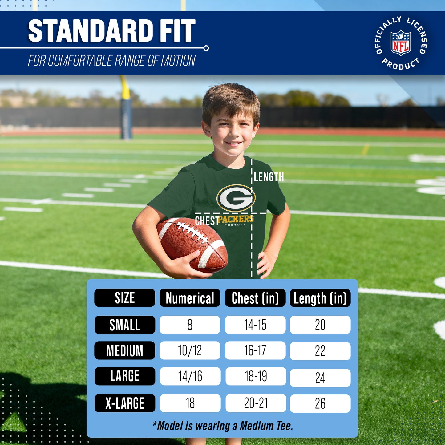 Green Bay Packers Youth NFL Ultimate Fan Logo Short Sleeve T-Shirt - Green