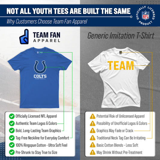 Indianapolis Colts Youth NFL Ultimate Fan Logo Short Sleeve T-Shirt - Royal