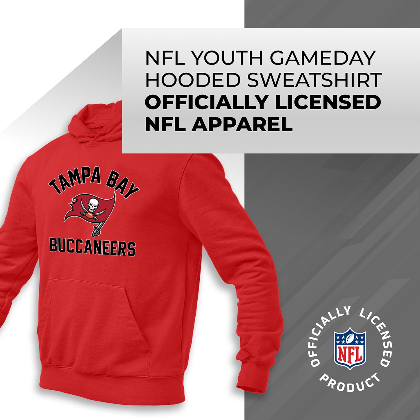 Tampa Bay Buccaneers NFL Youth Gameday Hooded Sweatshirt - Red