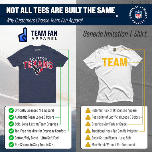 Houston Texans NFL Starting Fresh Short Sleeve Heather T-Shirt - Navy
