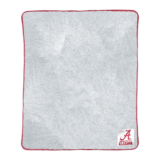 Alabama Crimson Tide NCAA Silk Sherpa College Throw Blanket - Crimson