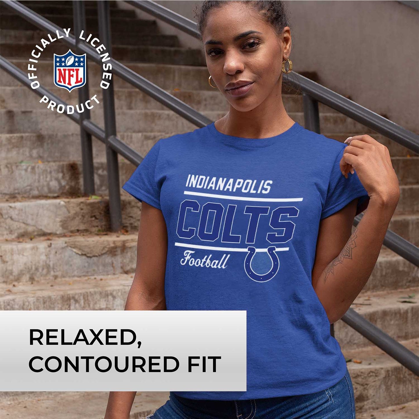 Indianapolis Colts NFL Gameday Women's Relaxed Fit T-shirt - Royal