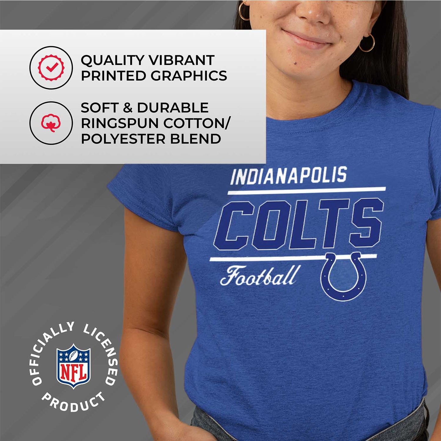 Indianapolis Colts NFL Gameday Women's Relaxed Fit T-shirt - Royal