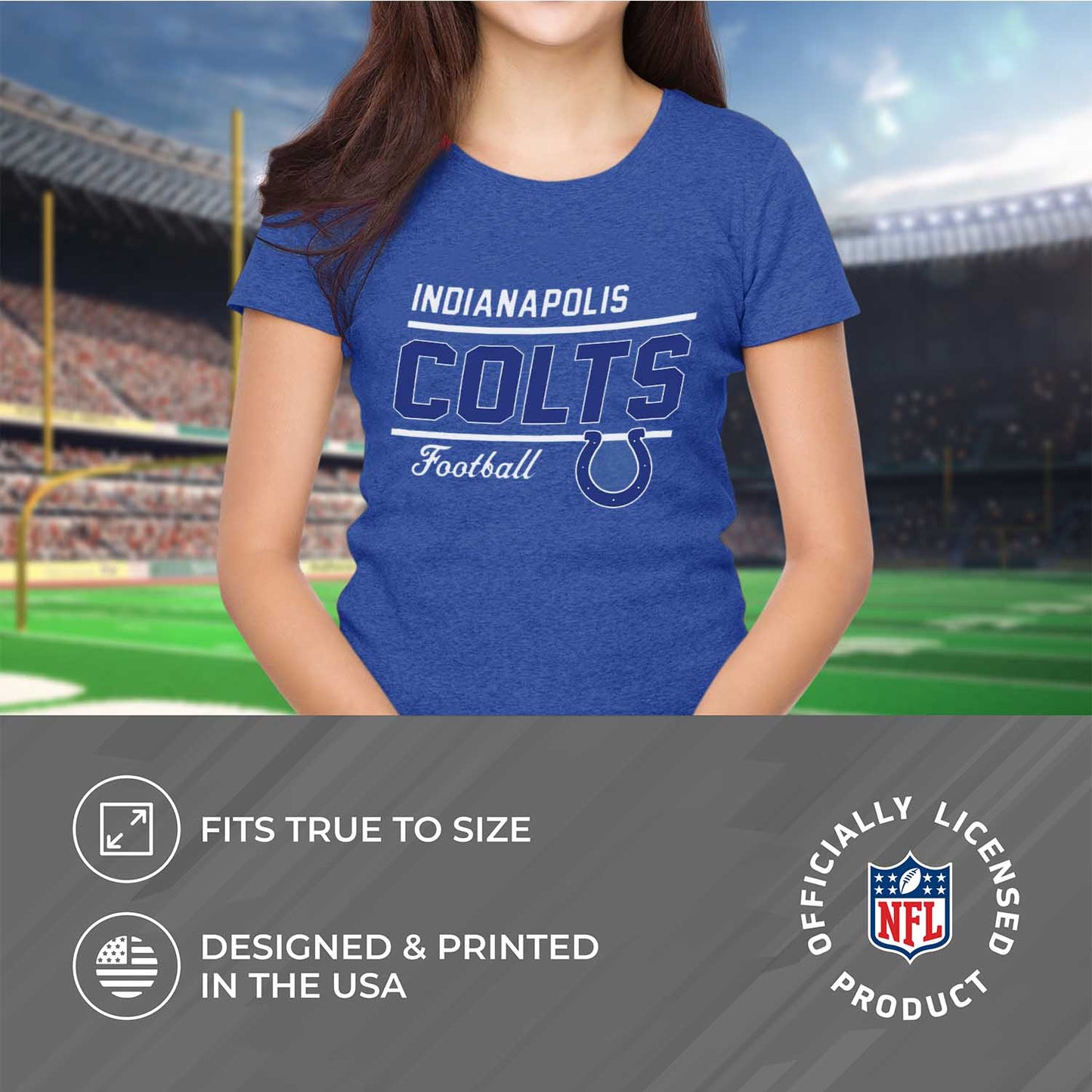 Indianapolis Colts NFL Gameday Women's Relaxed Fit T-shirt - Royal
