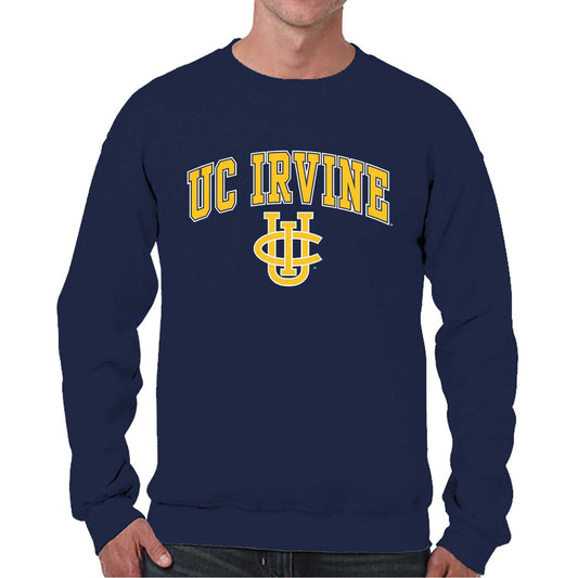 UC-Irvine Anteaters Adult Arch & Logo Soft Style Gameday Crewneck Sweatshirt - Navy