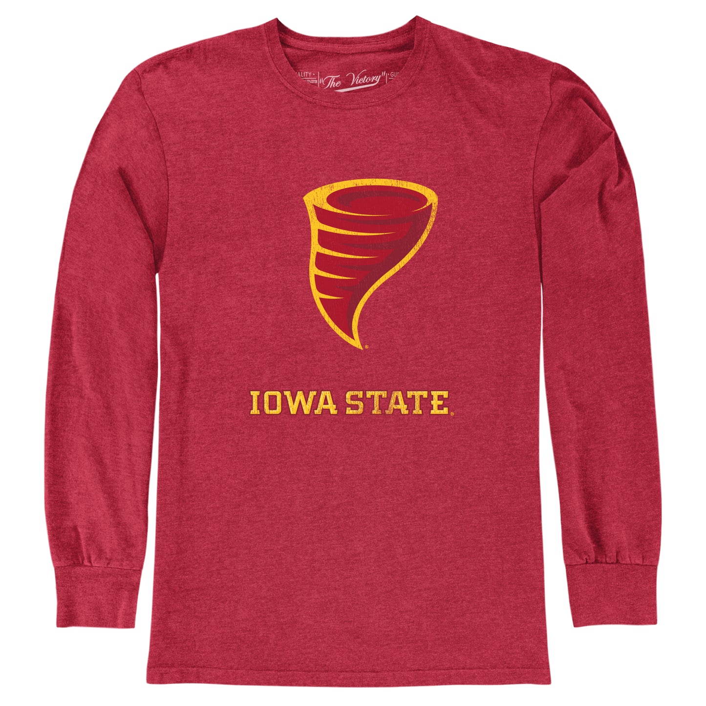Iowa State Cyclones NCAA MVP Adult Long-Sleeve Shirt - Cardinal Heather