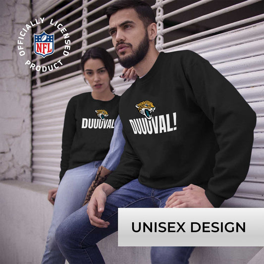 Jacksonville Jaguars NFL Adult Slogan Crewneck Sweatshirt - Black
