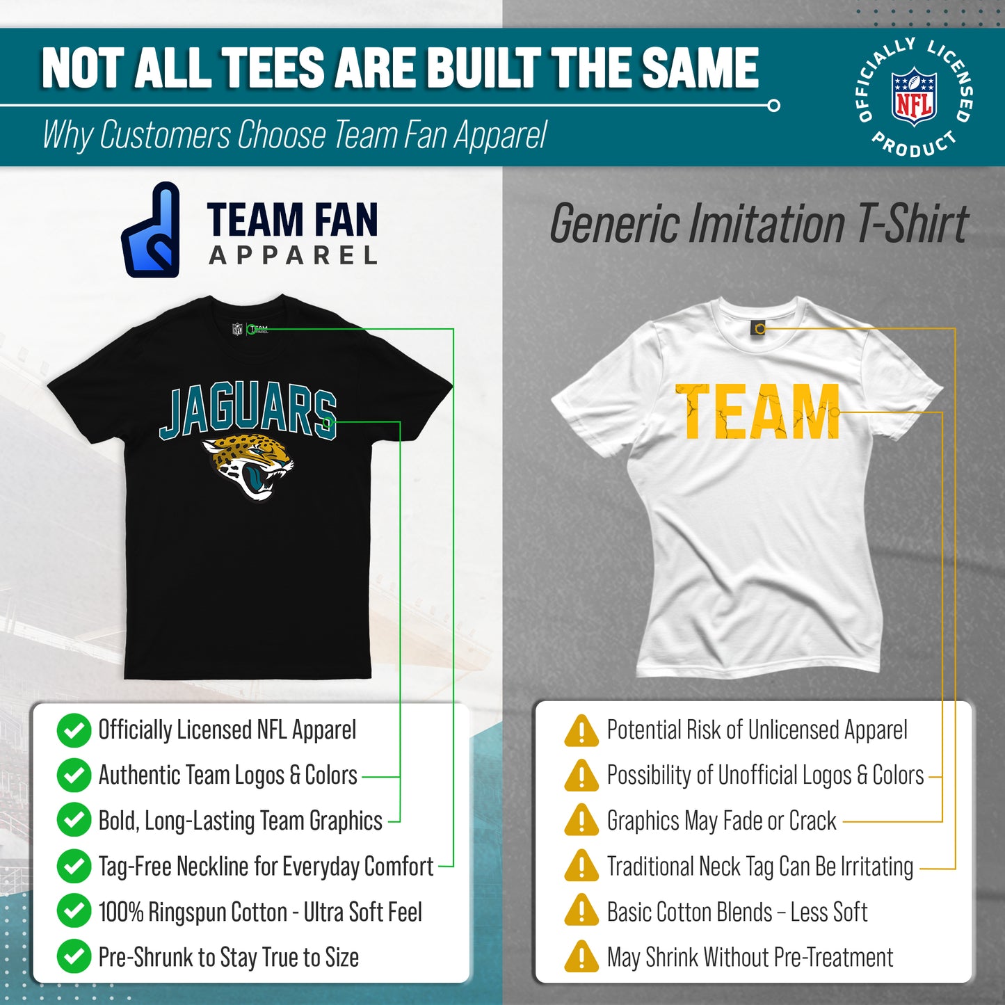 Jacksonville Jaguars NFL Home Team Tee - Black