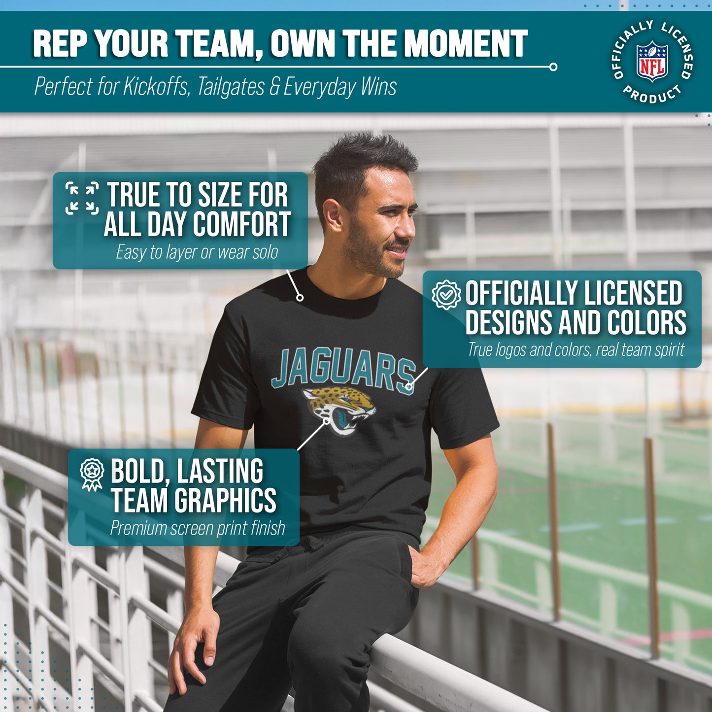 Jacksonville Jaguars NFL Home Team Tee - Black