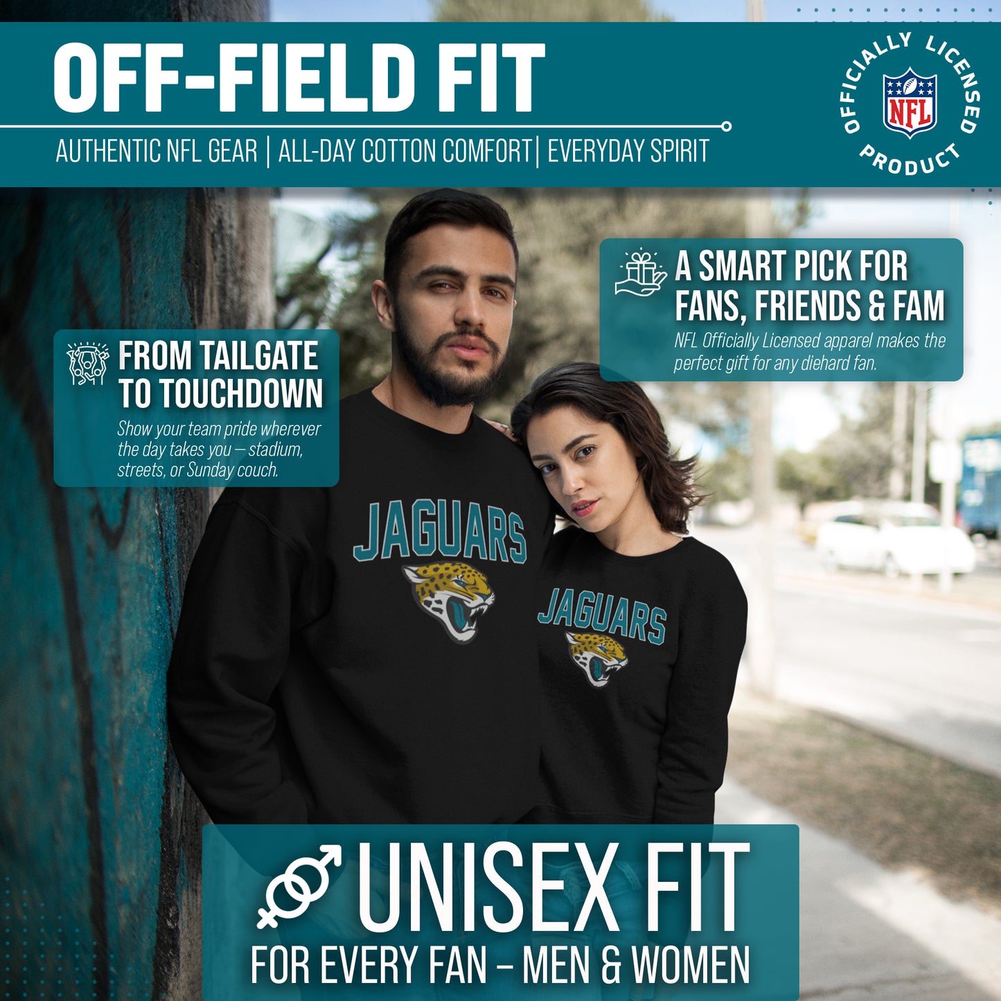 Jacksonville Jaguars NFL Home Team Crew - Black