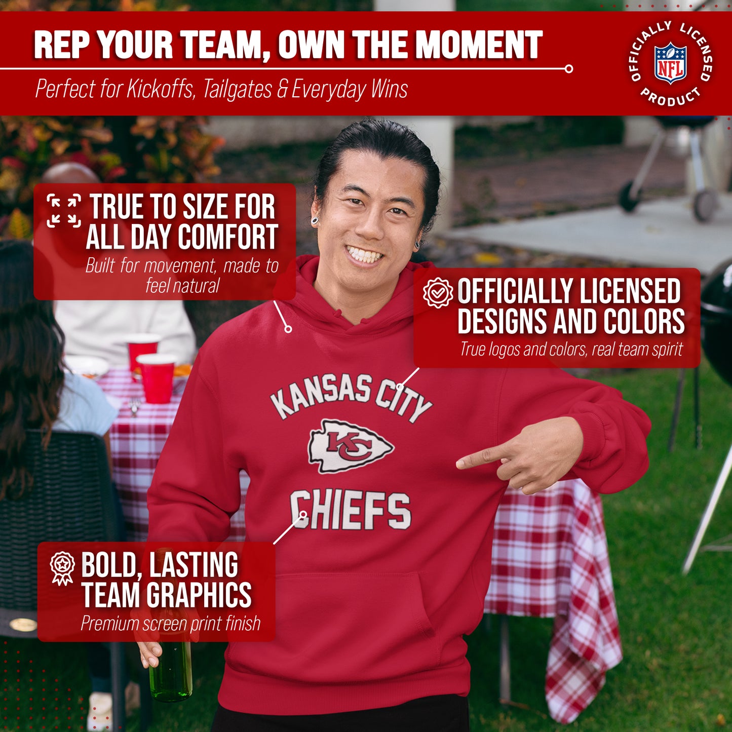 Kansas City Chiefs NFL Adult Gameday Hooded Sweatshirt - Red
