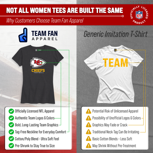 Kansas City Chiefs Women's NFL Ultimate Fan Logo Short Sleeve T-Shirt - Black