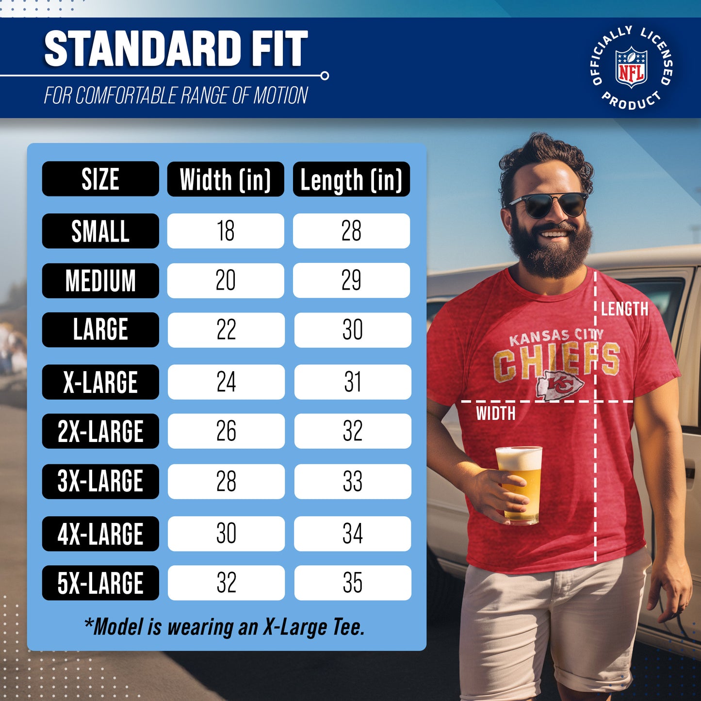 Kansas City Chiefs NFL Starting Fresh Short Sleeve Heather T-Shirt - Red