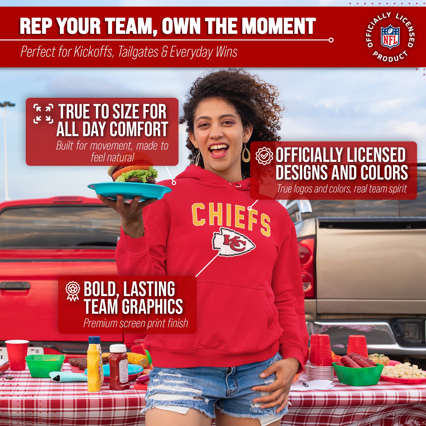 Kansas City Chiefs NFL Home Team Hoodie - Red