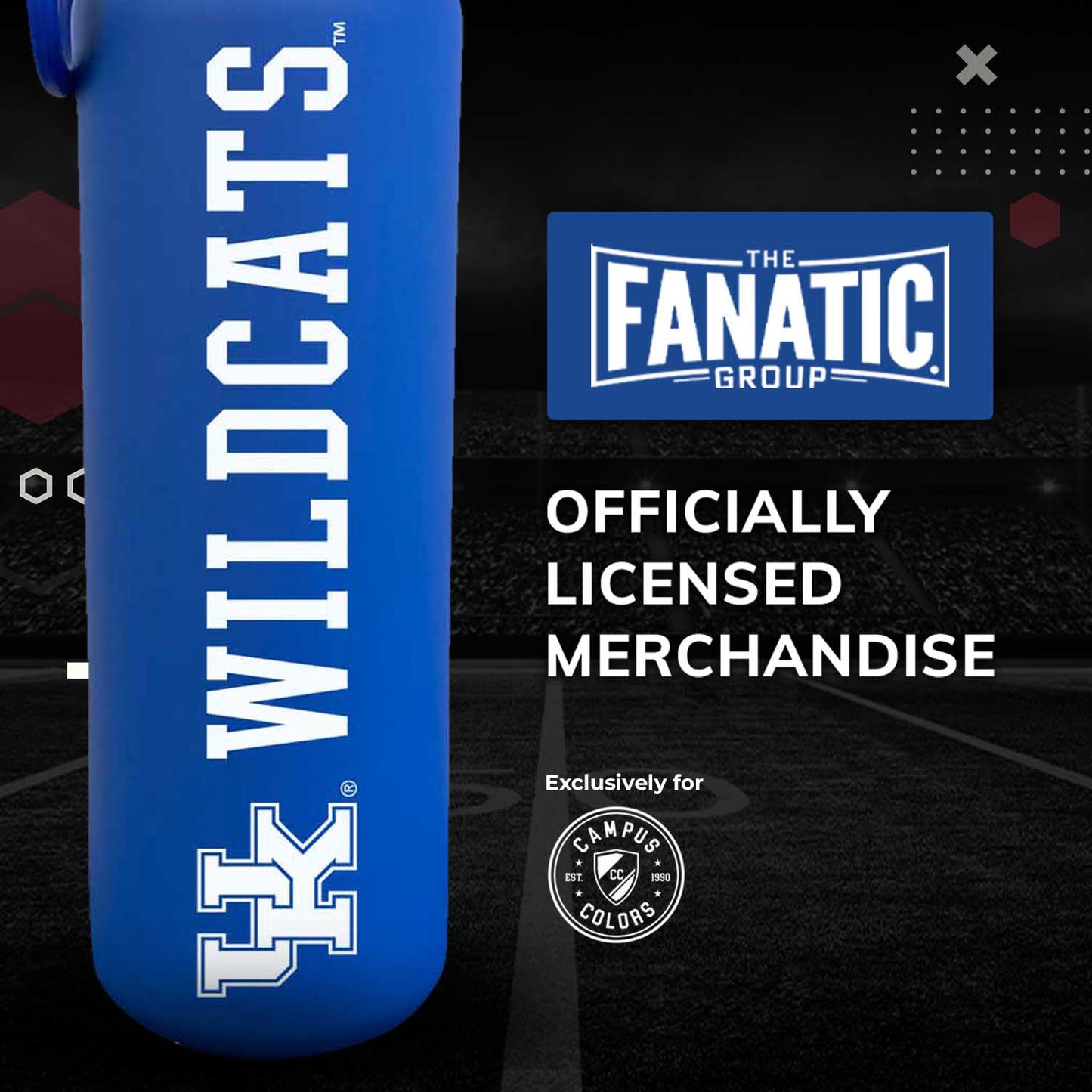 Kentucky Wildcats NCAA Stainless Steel Water Bottle - Royal