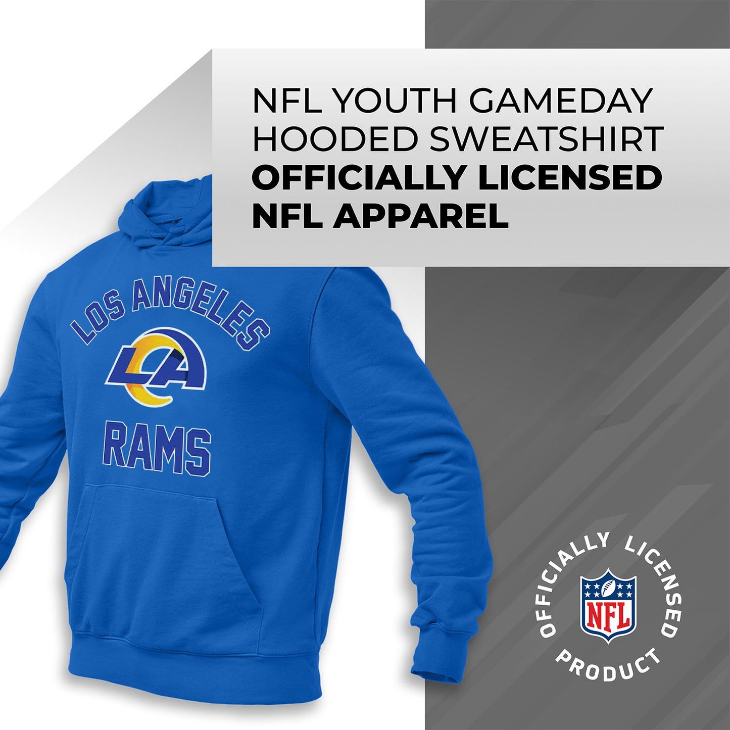 Los Angeles Rams NFL Youth Gameday Hooded Sweatshirt - Royal